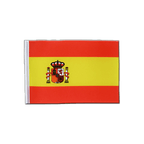 Spanien mit Wappen Satin Flagge 15 x 22 cm