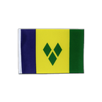 Saint Vincent et les Grenadines Drapeau en satin 15 x 22 cm