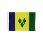St. Vincent und die Grenadinen Satin Flagge 15 x 22 cm