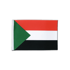 Sudan Satin Flagge 15 x 22 cm