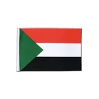Sudan Satin Flagge 15 x 22 cm