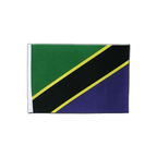 Tansania Satin Flagge 15 x 22 cm
