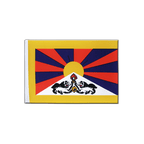 Tibet Drapeau en satin 15 x 22 cm