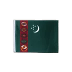 Turkmenistan Satin Flagge 15 x 22 cm