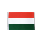 Hongrie Drapeau en satin 15 x 22 cm