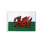 Pays de Galles Drapeau en satin 15 x 22 cm