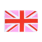 Union Jack Pink Flagge 30 x 45 cm