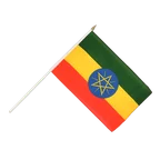 Drapeau sur hampe Éthiopie avec étoile 30 x 45 cm