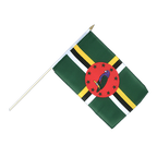 Dominica Stockflagge 30 x 45 cm