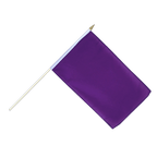 Lila Stockflagge 30 x 45 cm