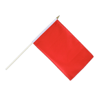 Rote Stockflagge 30 x 45 cm