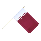 Qatar Drapeau sur hampe 30 x 45 cm