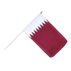 Drapeau sur hampe Qatar 30 x 45 cm