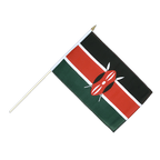 Kenya Drapeau sur hampe 30 x 45 cm