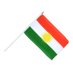 Kurdistan Drapeau sur hampe 30 x 45 cm