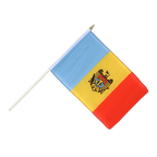 Moldova Hand Waving Flag 12x18"