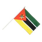 Mozambique Hand Waving Flag 12x18"