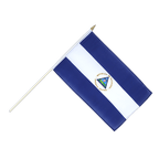 Nicaragua Stockflagge 30 x 45 cm