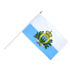 San Marino Stockflagge 30 x 45 cm