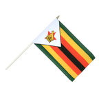 Zimbabwe Hand Waving Flag 12x18"