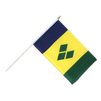 St. Vincent und die Grenadinen Stockflagge 30 x 45 cm