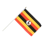Uganda Stockflagge 30 x 45 cm