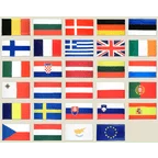 Europe Kit 28 + 1 drapeaux 90 x 150 cm