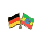 Deutschland + Äthiopien mit Stern Freundschaftspin