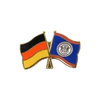 Deutschland + Belize Freundschaftspin