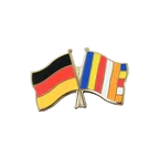 Deutschland + Buddhismus Freundschaftspin