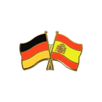Deutschland + Spanien mit Wappen Freundschaftspin