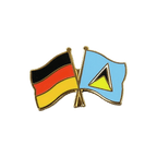 Deutschland + St. Lucia Freundschaftspin