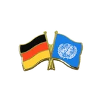 Deutschland + UNO Freundschaftspin