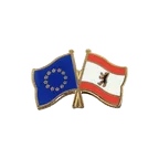 UE + Berlin Pin's drapeaux croisés