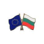 UE + Bulgarie Pin's drapeaux croisés