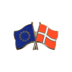 UE + Danemark Pin's drapeaux croisés