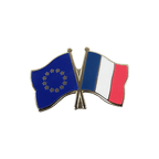 UE + France Pin's drapeaux croisés
