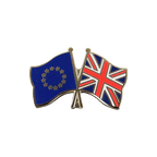 UE + Royaume-Uni Pin's drapeaux croisés