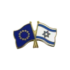 UE + Israel Pin's drapeaux croisés