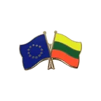 UE + Lituanie Pin's drapeaux croisés
