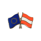 UE + Autriche Pin's drapeaux croisés