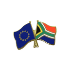 UE + Afrique du Sud Pin's drapeaux croisés