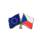 UE + République tchèque Pin's drapeaux croisés