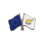 UE + Chypre Pin's drapeaux croisés