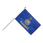 Kansas Stockflagge PRO 30 x 45 cm