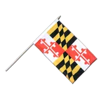 Maryland Hand Waving Flag 12x18"