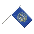 Nebraska Stockflagge PRO 30 x 45 cm