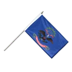 North Dakota Stockflagge PRO 30 x 45 cm