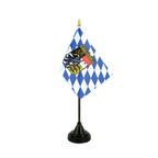Bavière avec blason Mini drapeau de table 10 x 15 cm