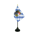 Tischflagge Bayern mit Wappen